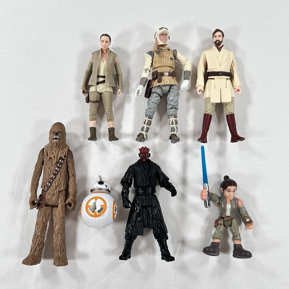 Star Wars 3.75 Collection BB-8 Luke Rey Obi-Wan Kenobi Chewbacca Darth Maul